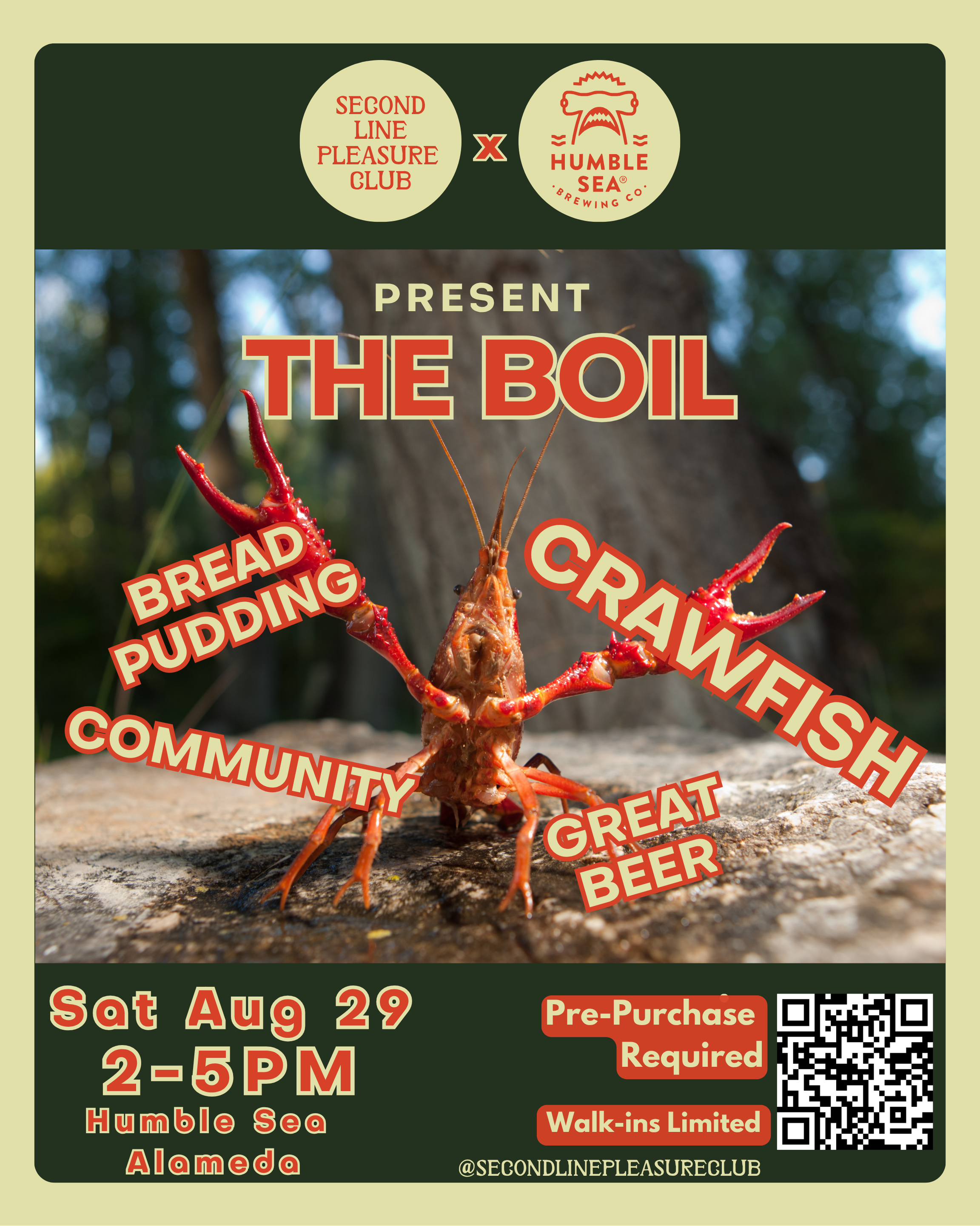 Crawfish boil at Humble Sea Brewing Alameda — Second Line Pleasure Club